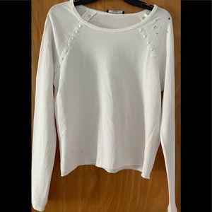 Generation Love White Long Sleeve Light Sweater